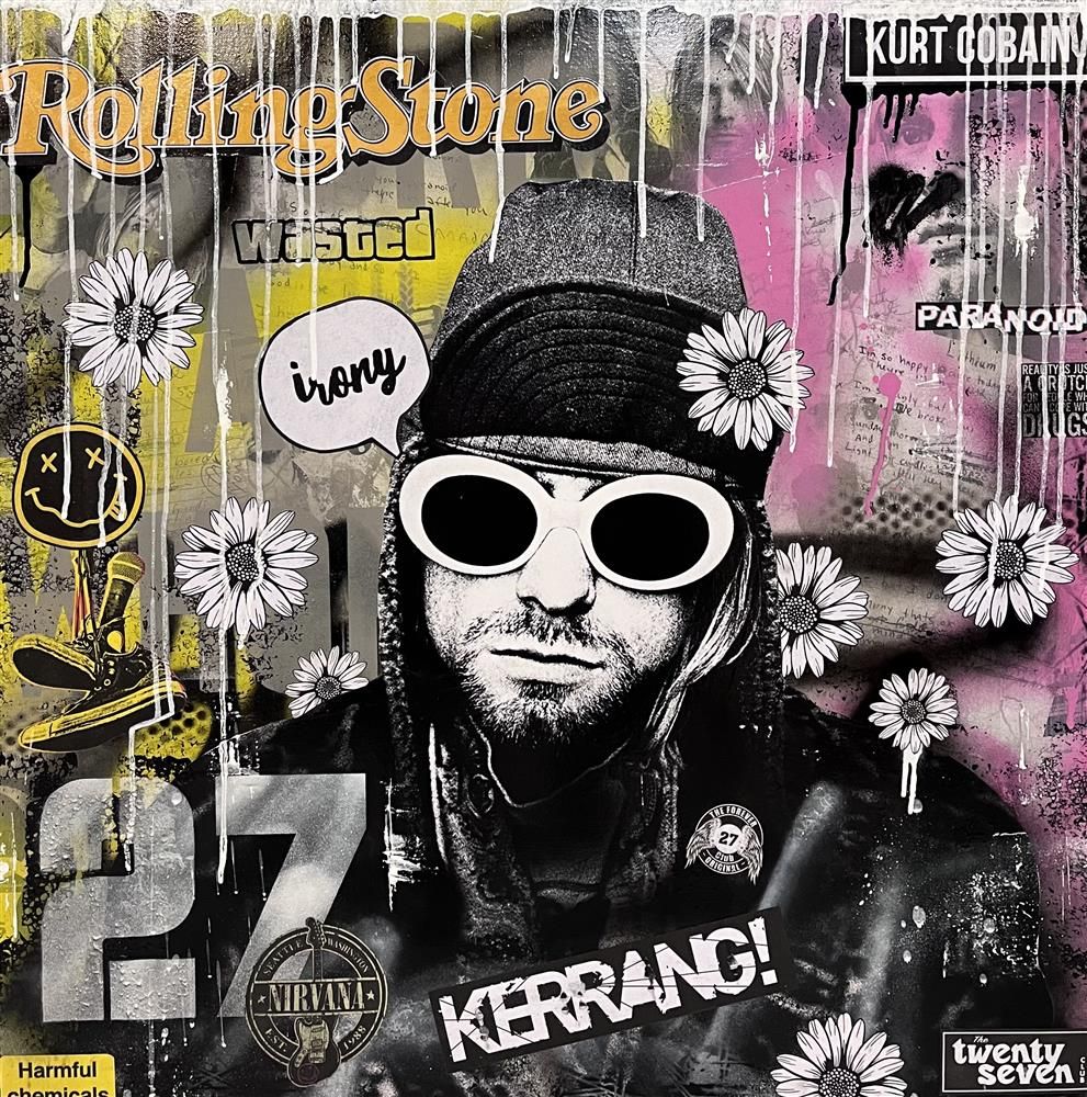 Add Subtract- 'Irony In Bloom' - Framed Original Art