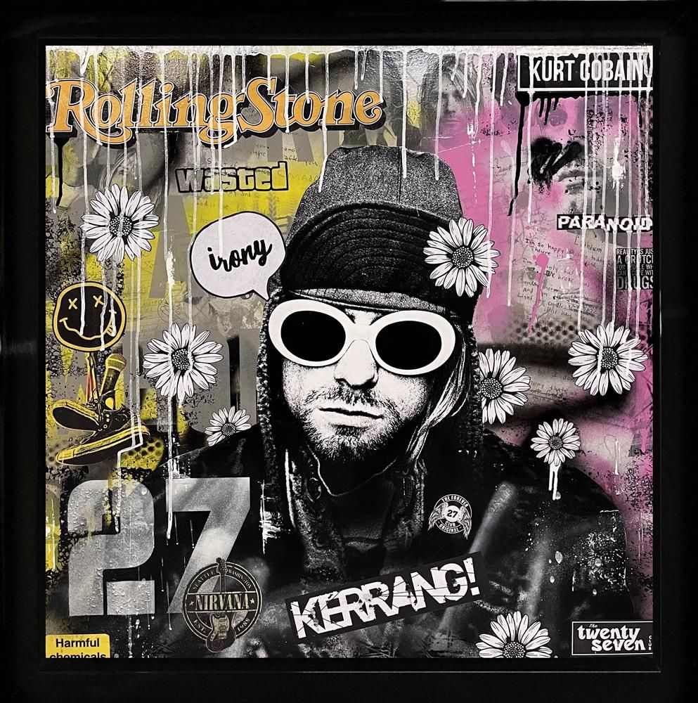 Add Subtract- 'Irony In Bloom' - Framed Original Art