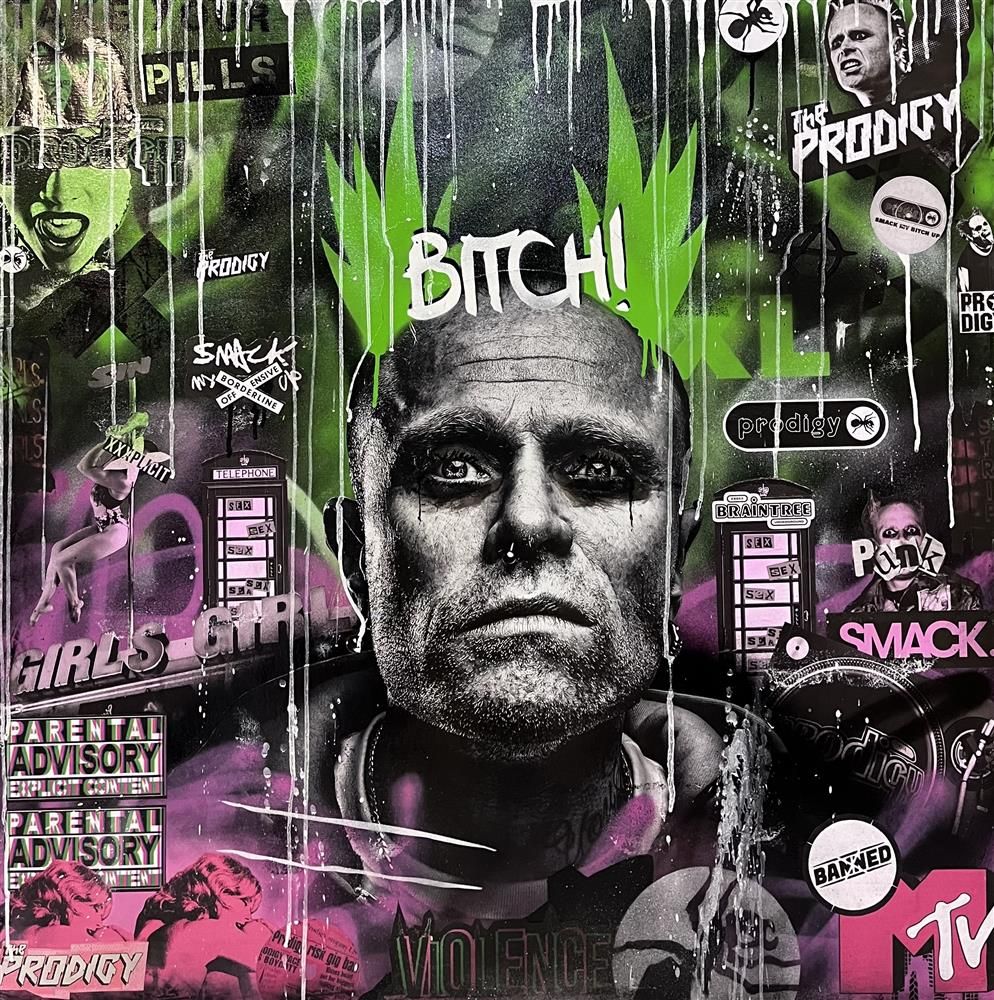 Add Subtract- 'Smack Me Bitjc Up' - Framed Original Art