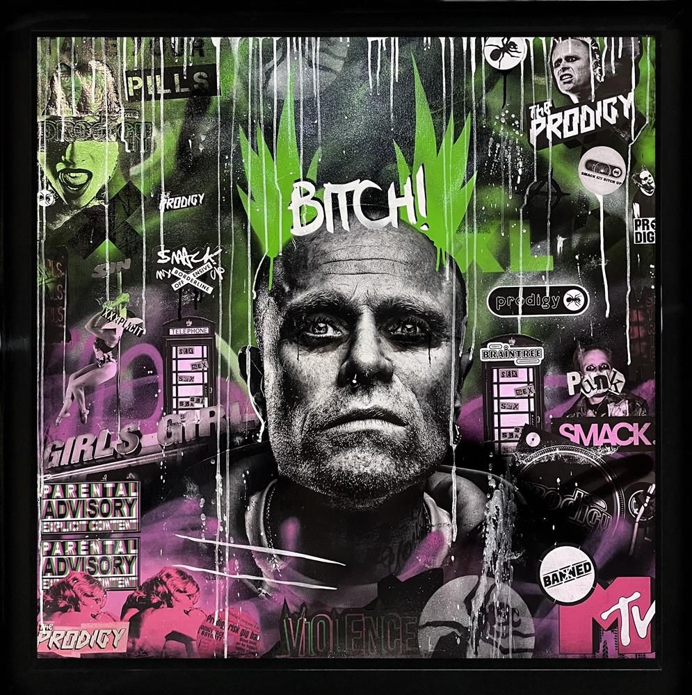 Add Subtract- 'Smack Me Bitjc Up' - Framed Original Art