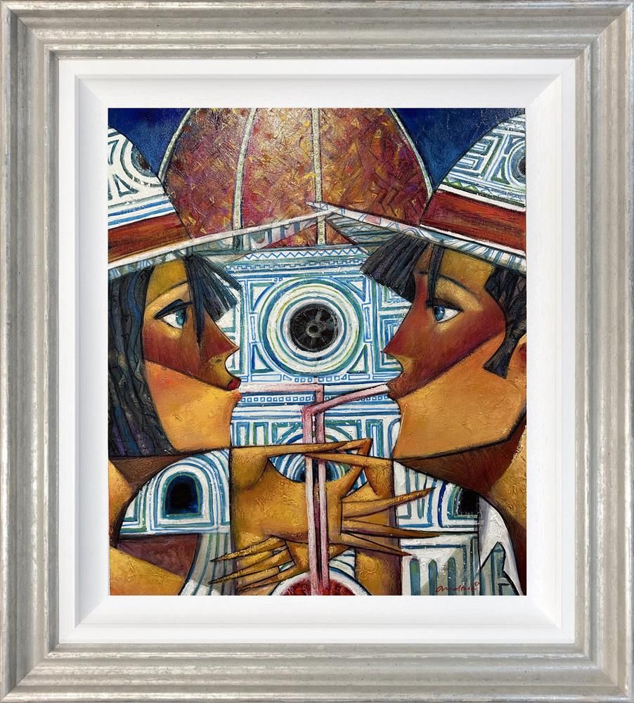 Andrei Protsouk - 'Cocktail With St Maria' - Framed Original Art