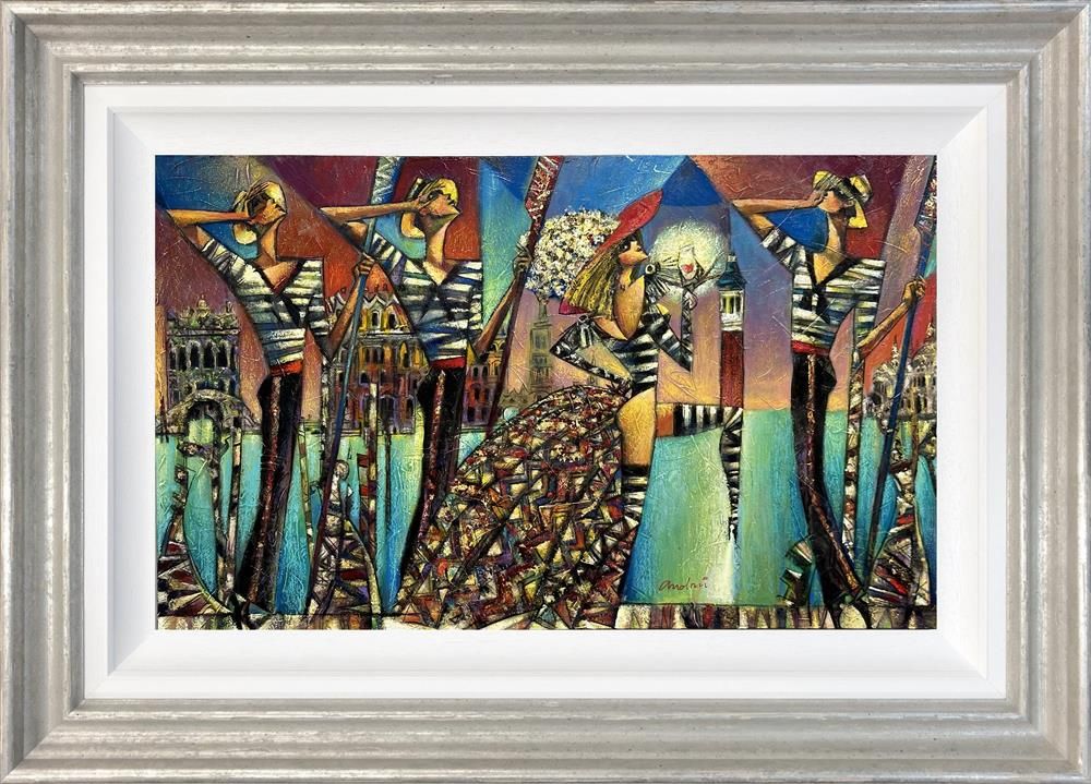 Andrei Protsouk - 'Mask Of Venice' - Framed Original Art