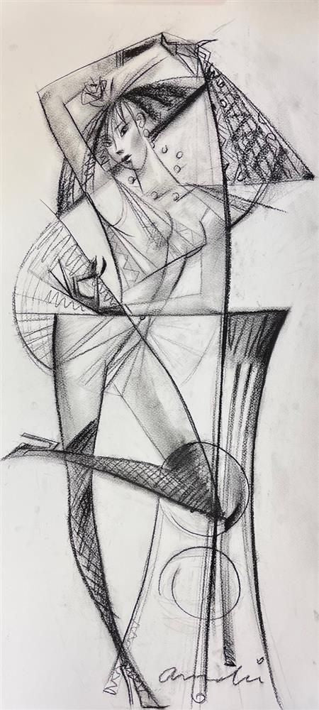 Andrei Protsouk - 'Spanish Dancer' - Framed Original Art