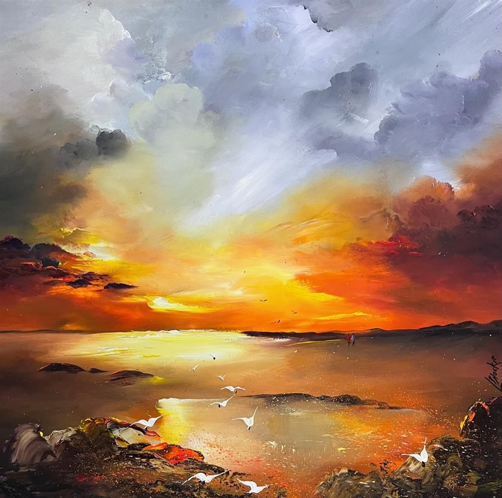 Lillias Blackie -  'Lovers Walk' - Framed Original Art