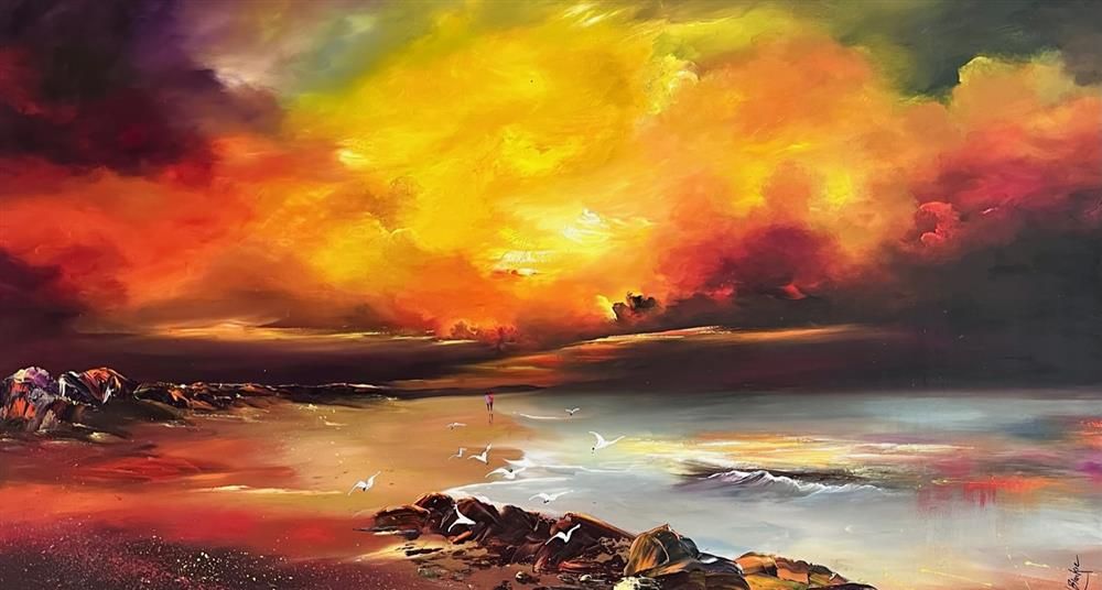 Lillias Blackie -  'Golden Lakes' - Framed Original Art