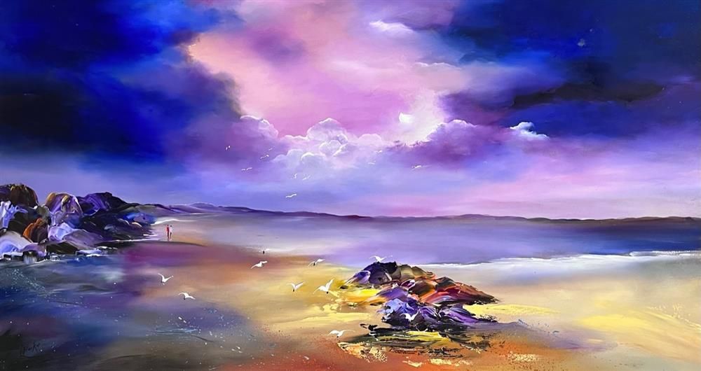 Lillias Blackie -  'Peaceful Pasture' - Framed Original Art