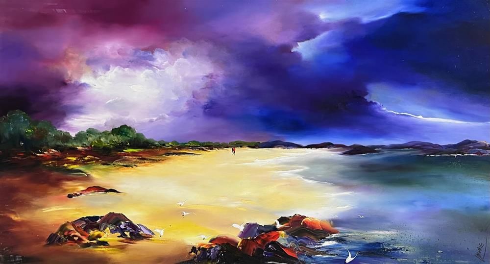 Lillias Blackie -  'Golden Sands' - Framed Original Art