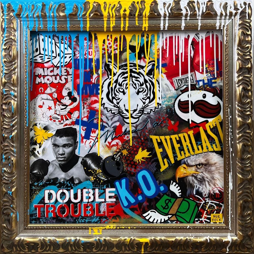 Hue Folk - 'Double Trouble' - Framed Original Art