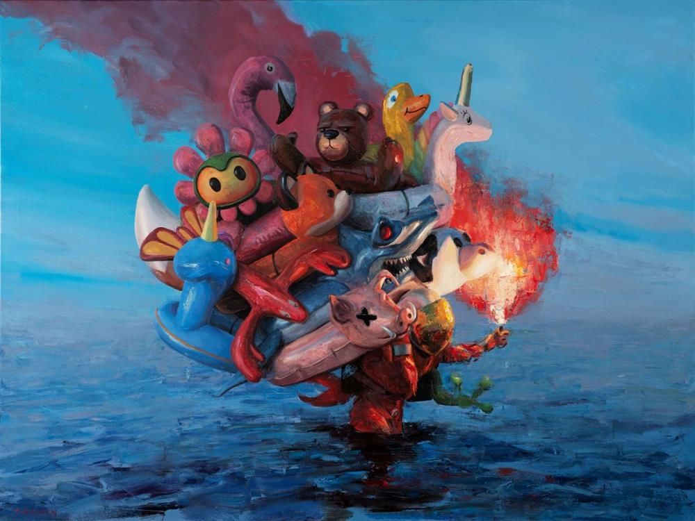 Andreas Claussen - 'Disaster Preparedness' - Framed Original Art