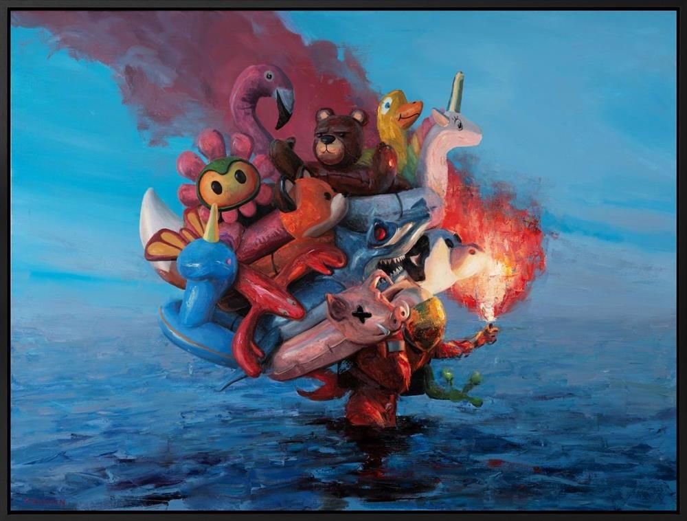 Andreas Claussen - 'Disaster Preparedness' - Framed Original Art