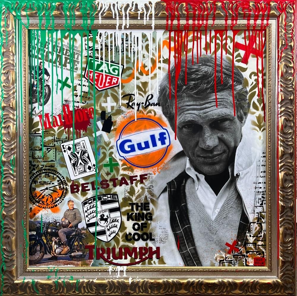 Hue Folk - 'Mr McQueen' - Framed Original Art