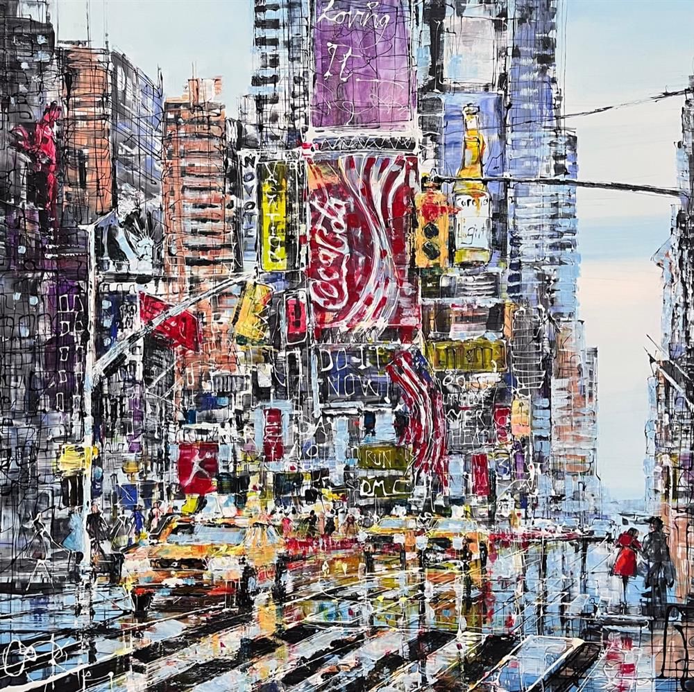 Nigel Cooke - 'Time Square Blues'  - Framed Original Artwork