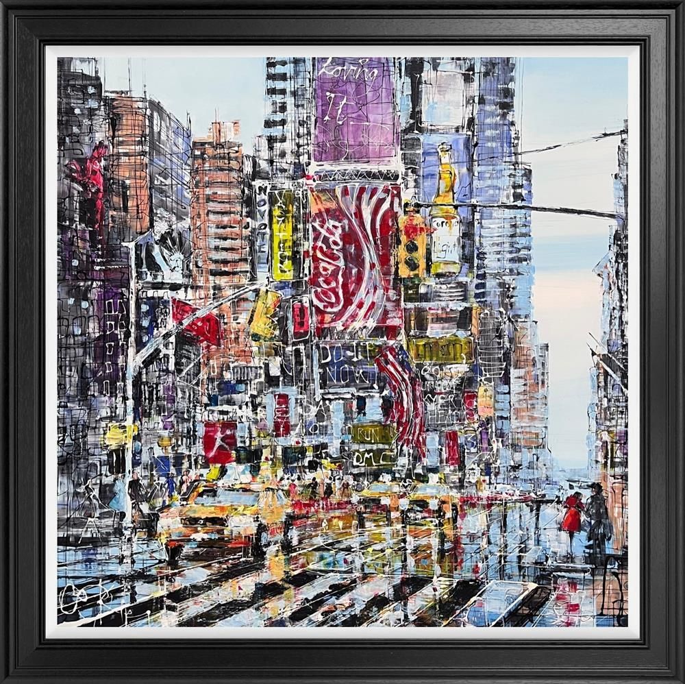 Nigel Cooke - 'Time Square Blues'  - Framed Original Artwork