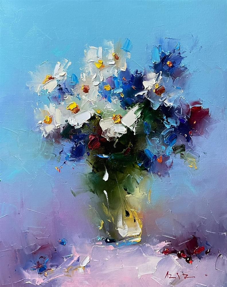 Aziz - 'Spring Days' - Framed Original Artwork