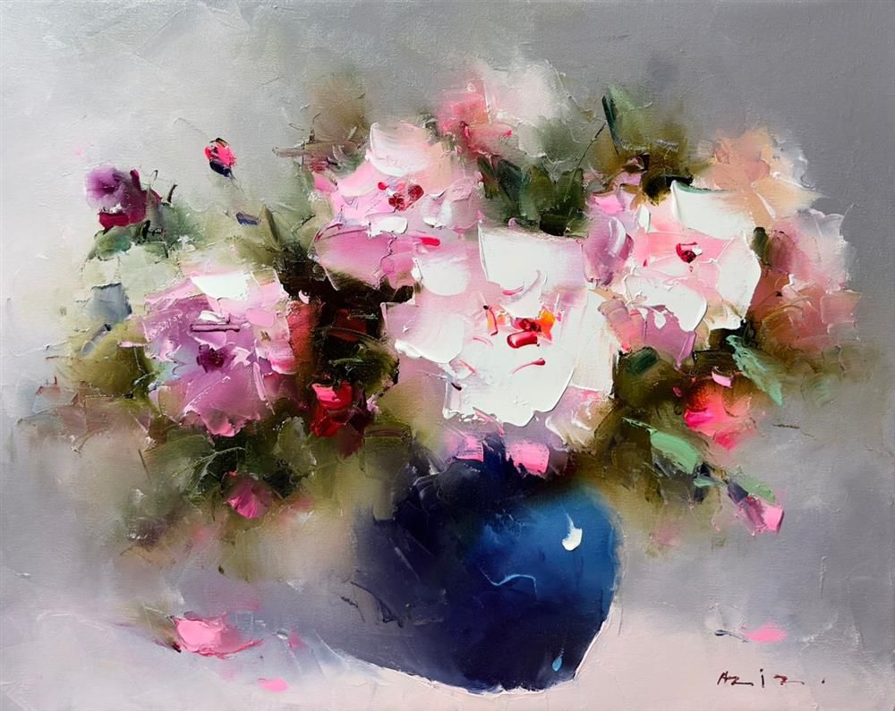 Aziz - 'Love Lifts Us Up' - Framed Original Artwork