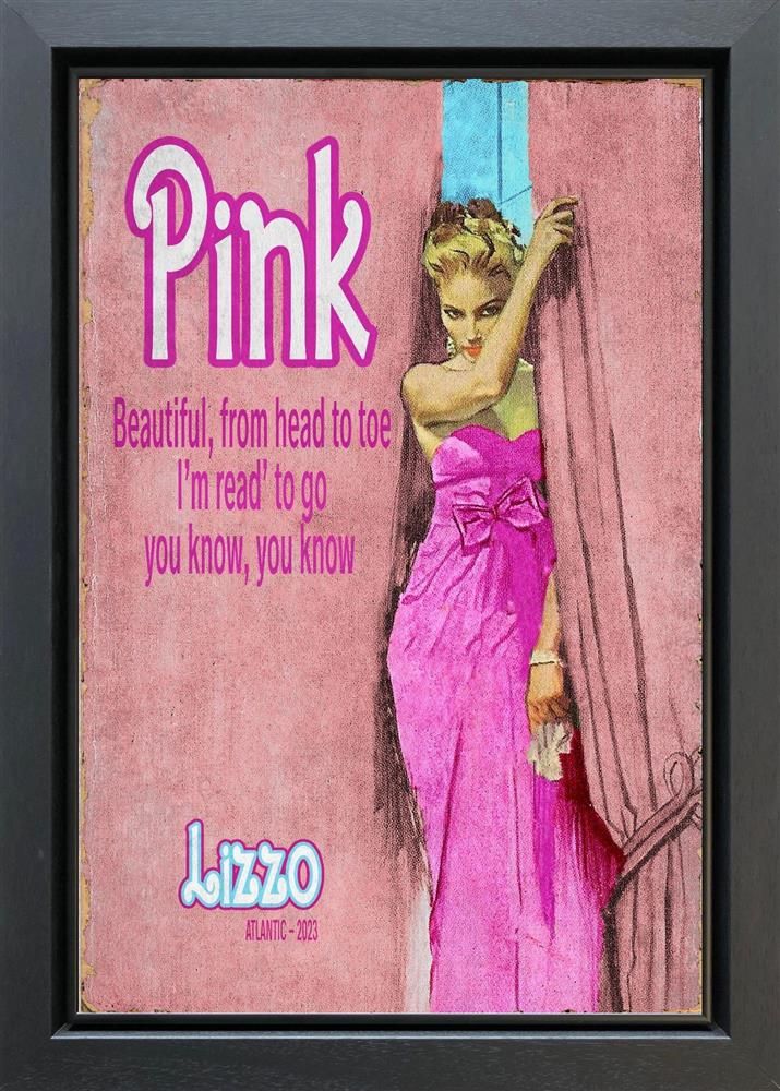 Linda Charles - 'Pink' - Framed Original Artwork