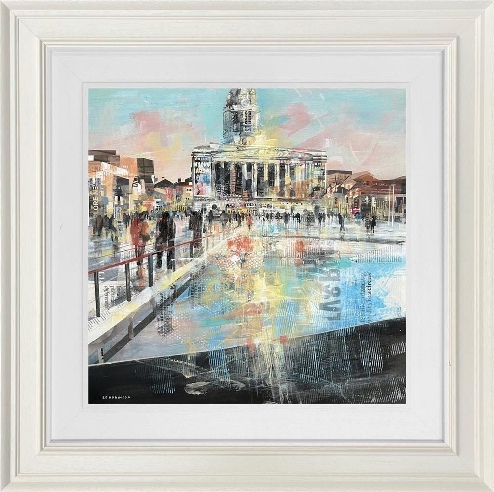 Ed Robinson - 'Meet At The Lions'  - Framed Original Artwork