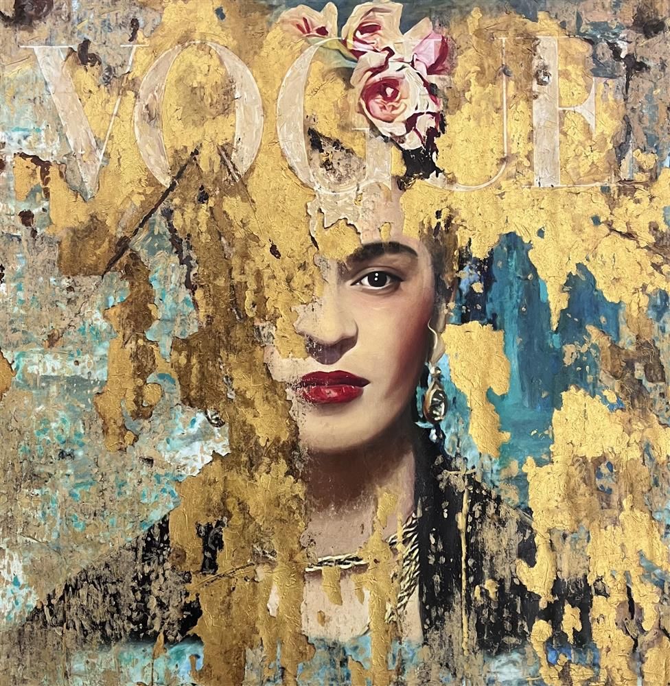 Sannib - 'I Paint Flowers So They Will Not Die' - Framed Original Art