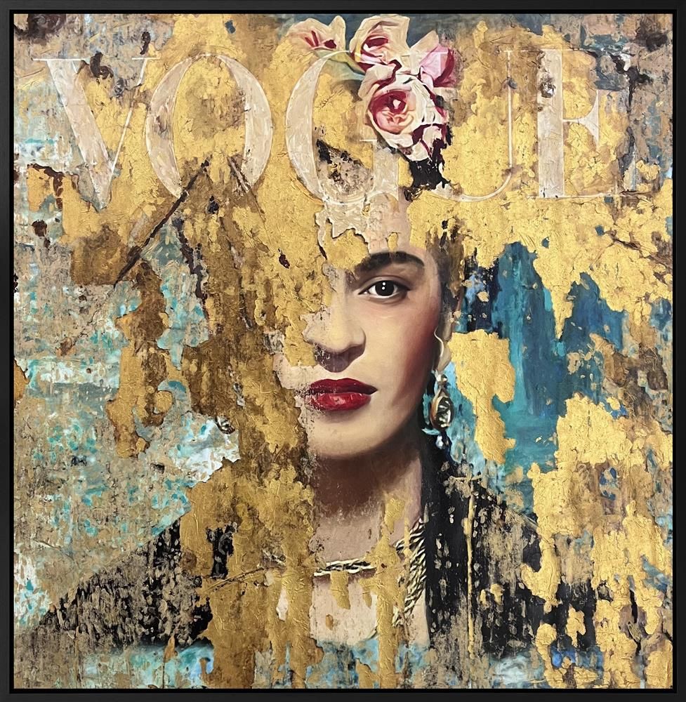 Sannib - 'I Paint Flowers So They Will Not Die' - Framed Original Art