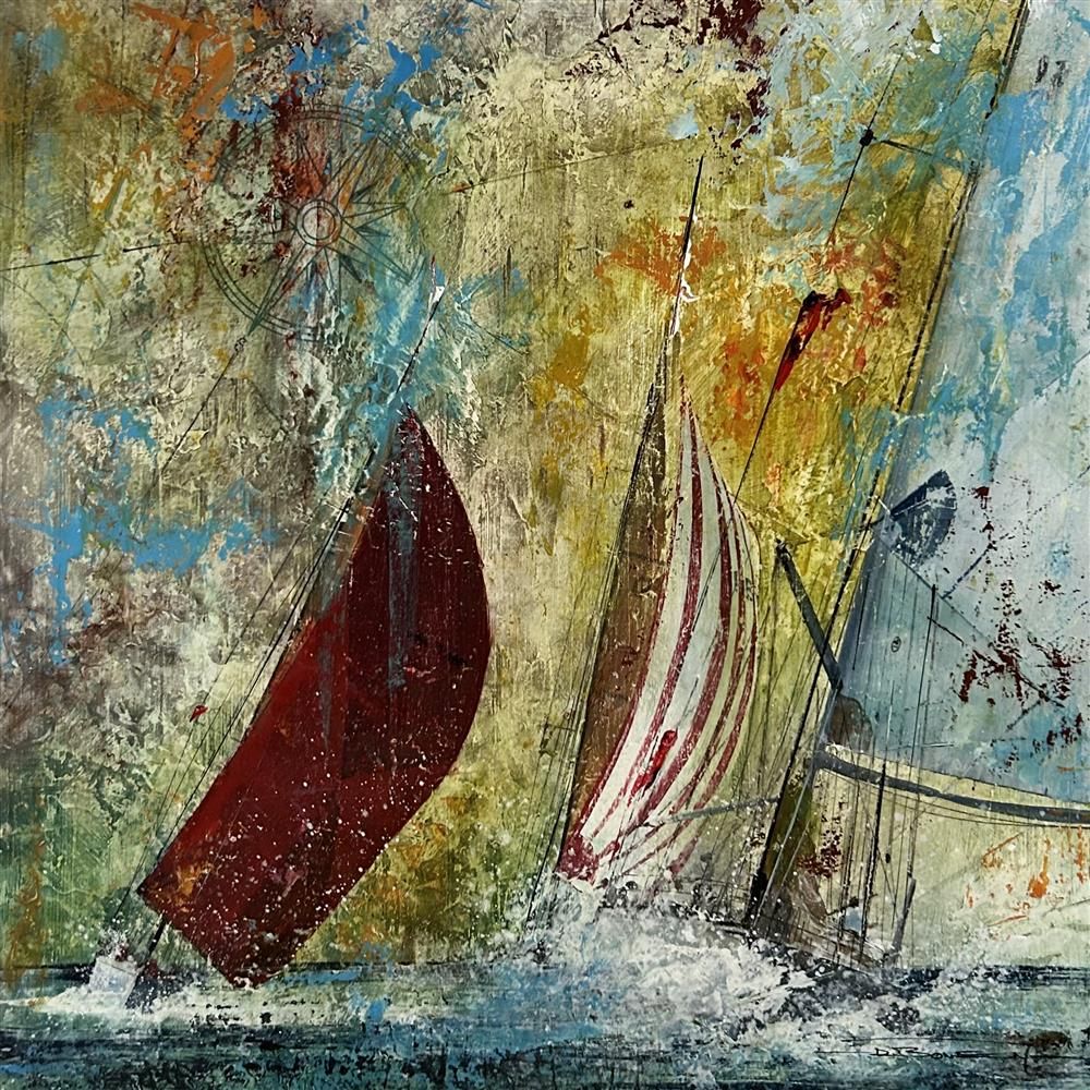 Dale Bowen - 'Race To Win' - Framed Original Art