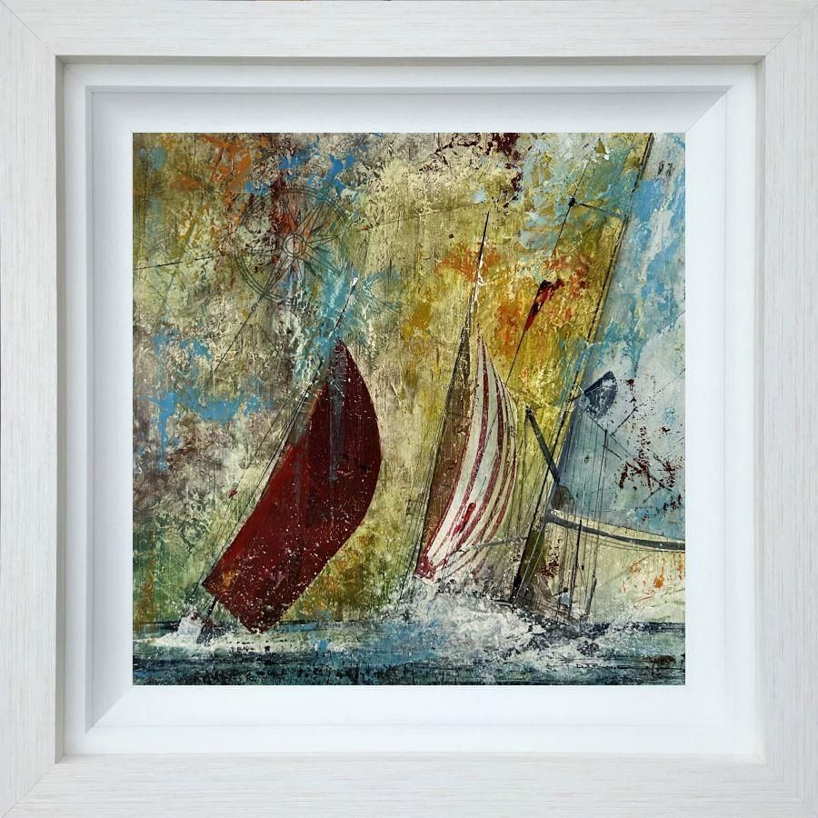 Dale Bowen - 'Race To Win' - Framed Original Art