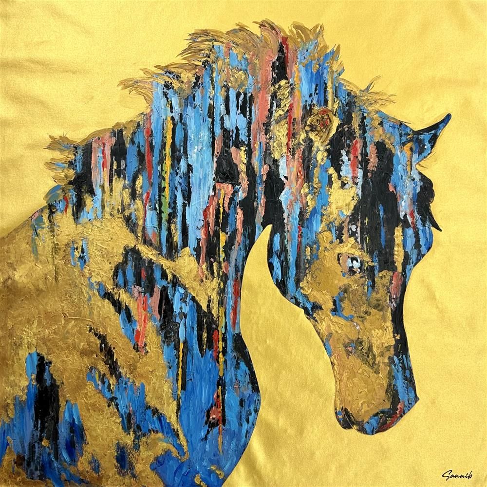 Sannib - 'Golden Knight' - Framed Original Art