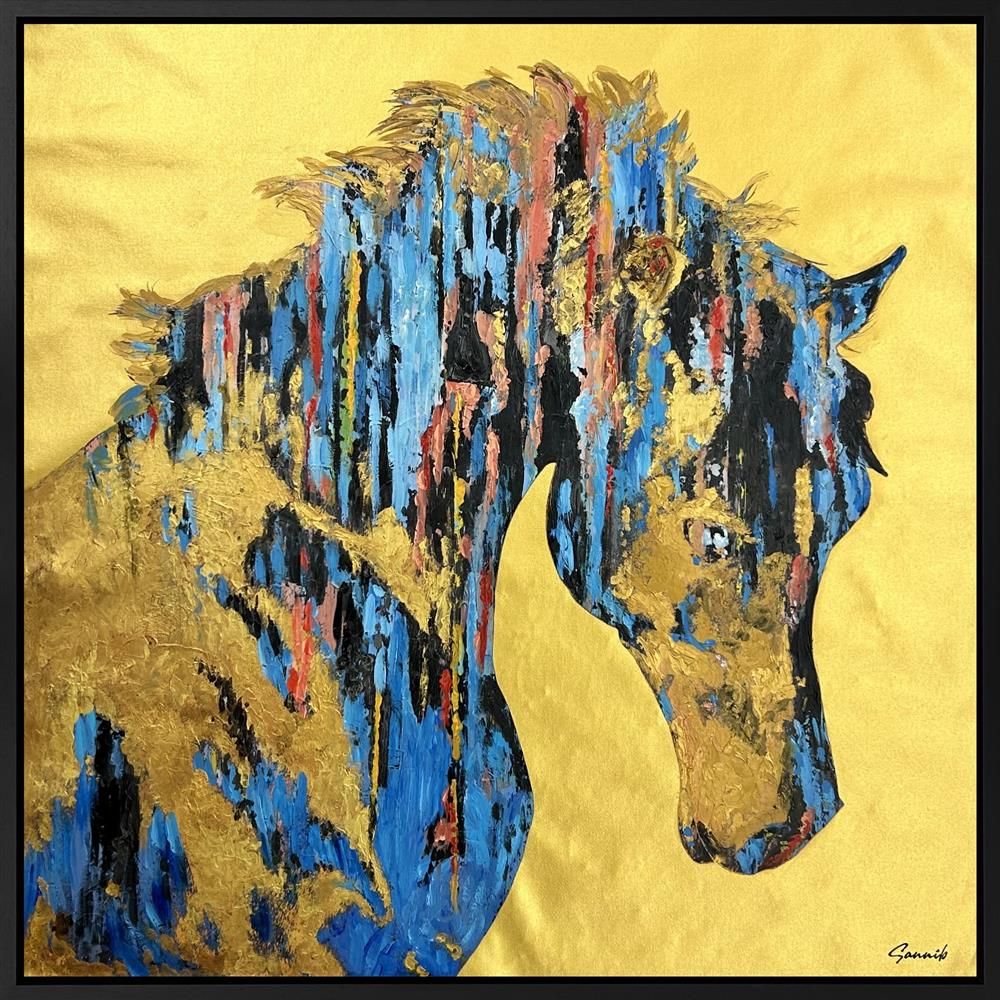 Sannib - 'Golden Knight' - Framed Original Art
