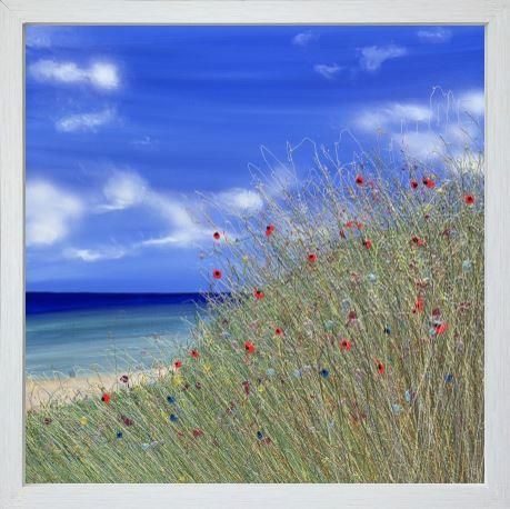 Lisa Pang - 'Beach Calm' - Framed Original Artwork