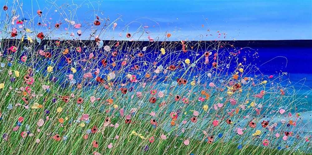 Lisa Pang - 'Watching The Colours Of The Sea' - Framed Original Artwork