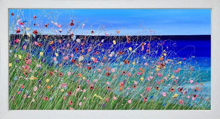 Lisa Pang - 'Watching The Colours Of The Sea' - Framed Original Artwork