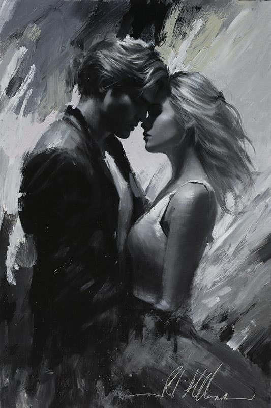 Rob Hefferan - 'The Lovers (Study)' - Framed Original Artwork