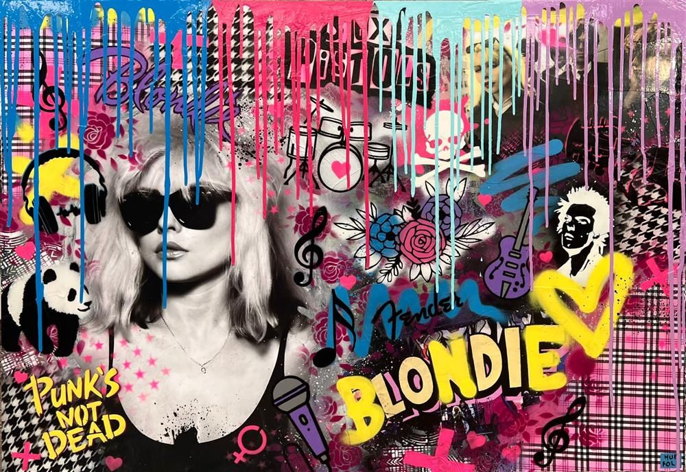 Hue Folk - 'Punks Not Dead' - Framed Original Art