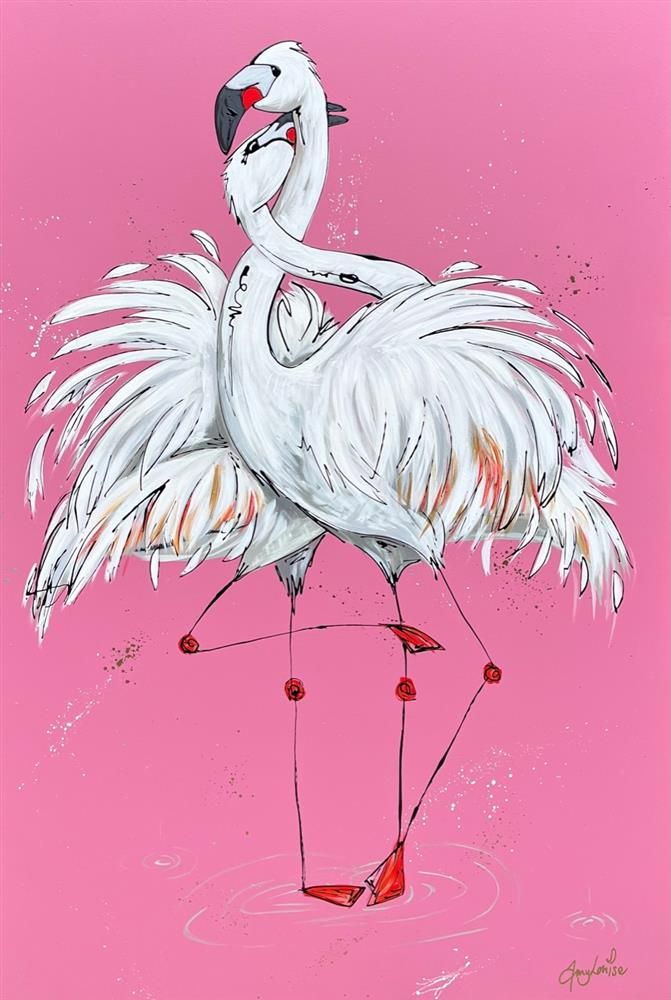 Amy Louise - 'Dancing In The Rain' - Framed Original Art