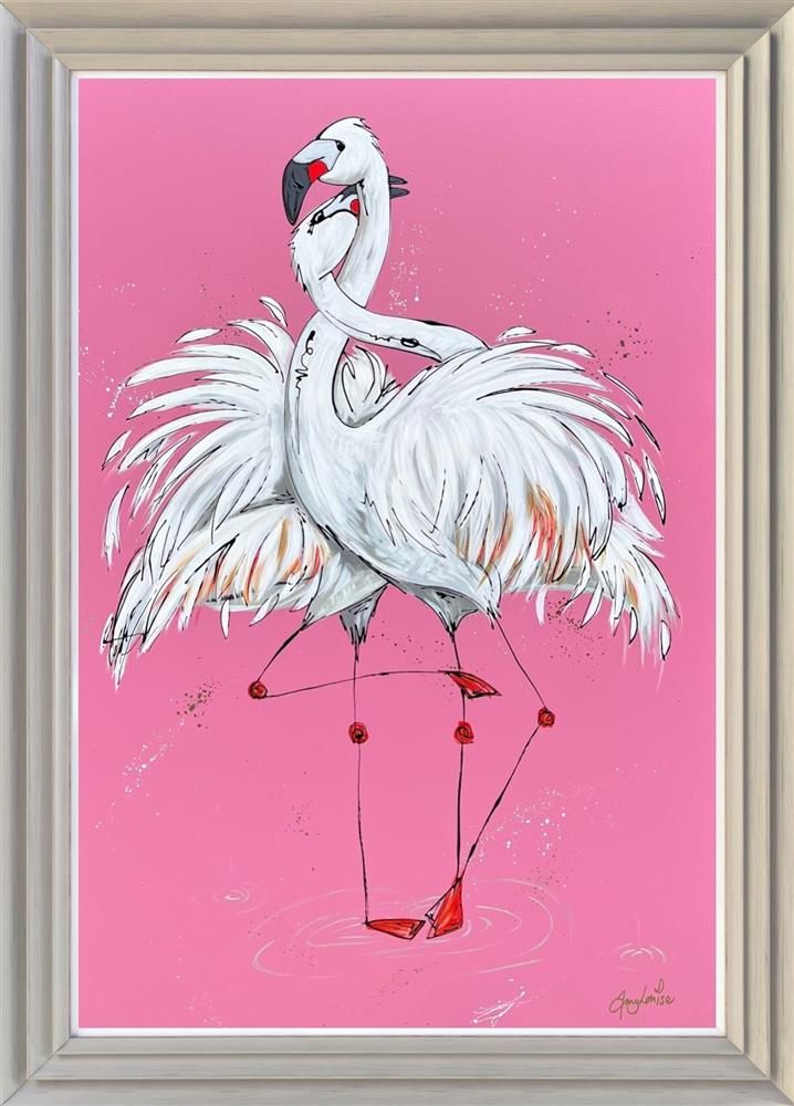 Amy Louise - 'Dancing In The Rain' - Framed Original Art
