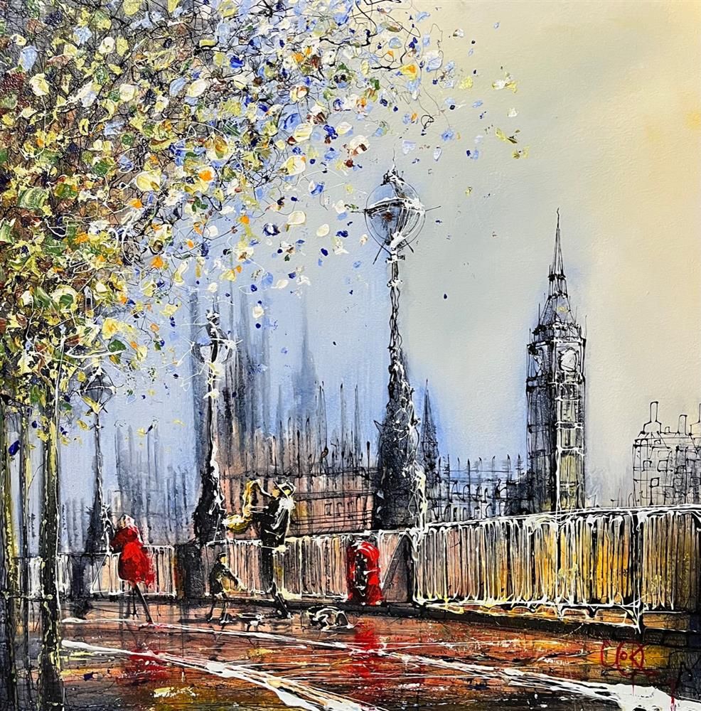 Nigel Cooke - 'Southbank Glows'  - Framed Original Artwork