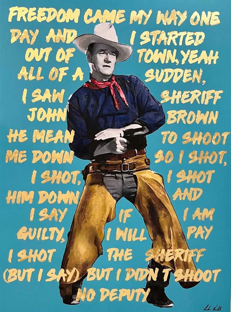 Linda Charles - 'I Shot The Sheriff' - Framed Original Artwork