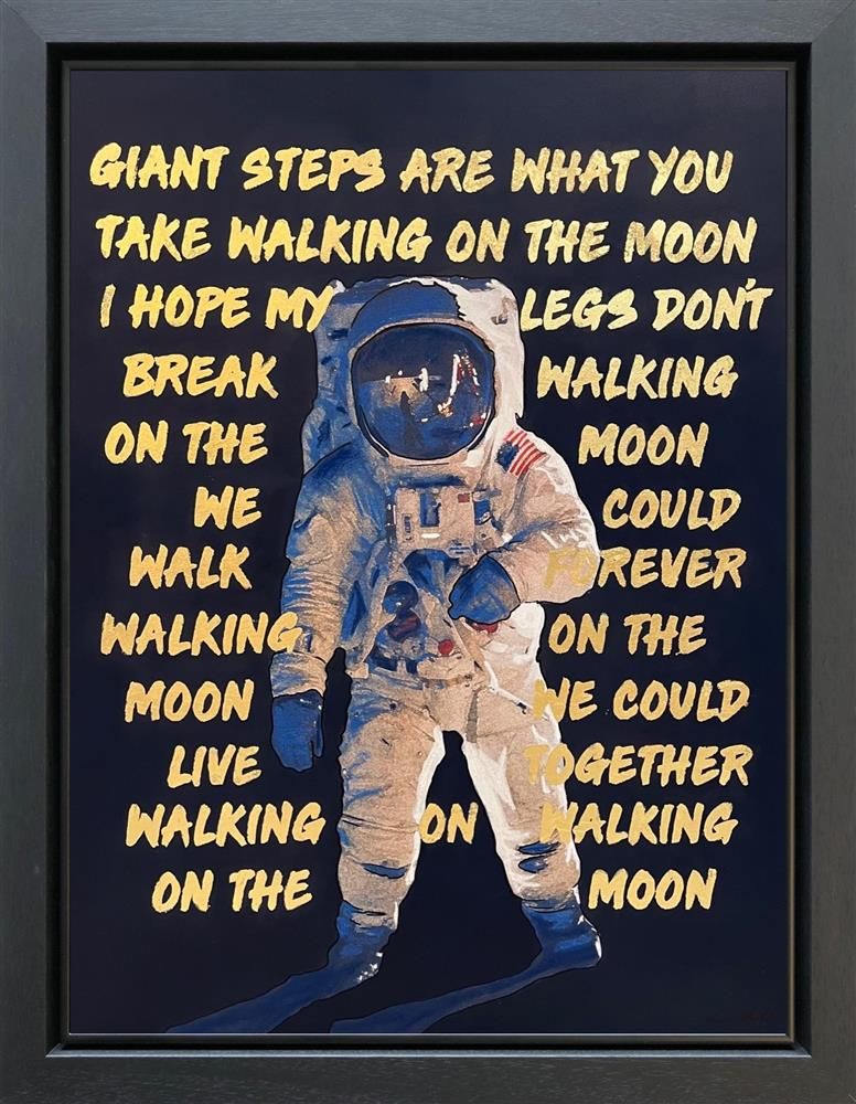 Linda Charles - 'Walking On The Moon' - Framed Original Artwork