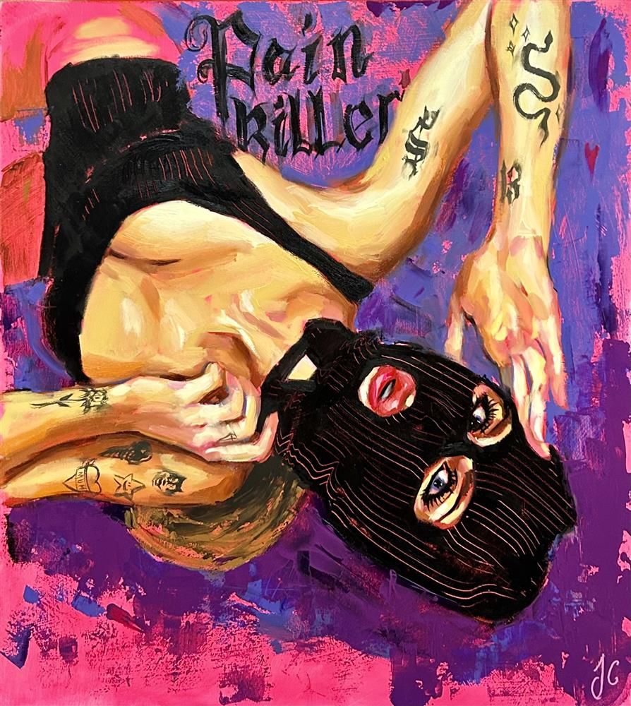 Joss Clapson - 'Pain Killer' - Framed Original Art