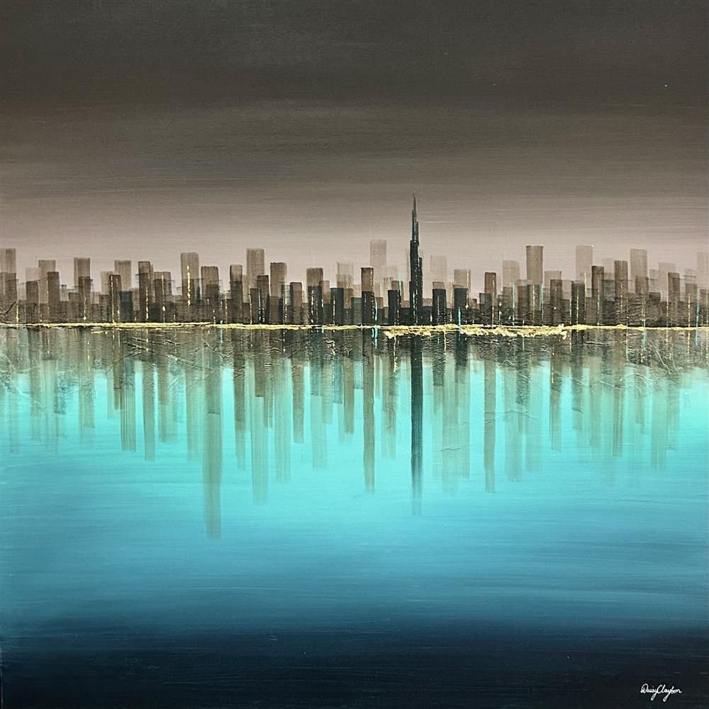 Daisy Clayton -  'Dubai Shines Bright' - Framed Original Artwork