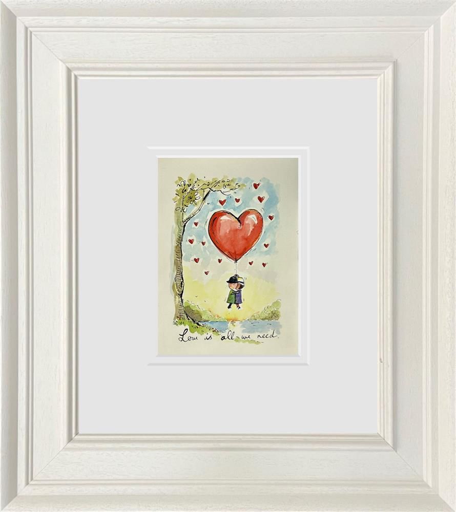 Michael Abrams - 'Love Is All We Need' - Framed Original Art