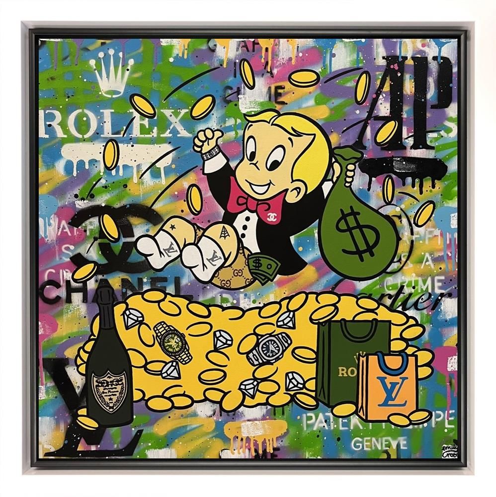 Emily Crook - 'Rich Kid' - Framed Original Art