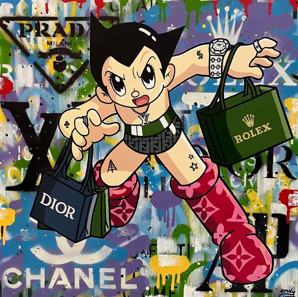 Emily Crook - 'Astro Designer' - Framed Original Art