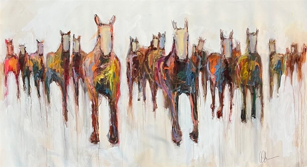 Carrie Clayden - 'Regular Warrior' - Framed Original Artwork