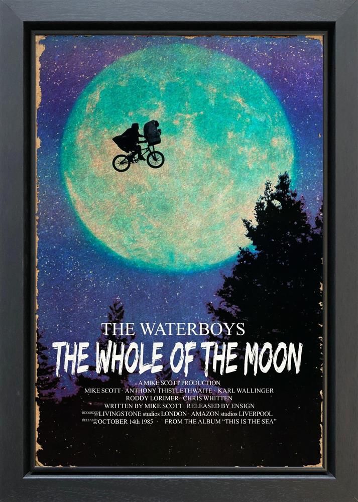 Linda Charles - 'The Whole Of The Moon - ReMovied' - Framed Original Artwork