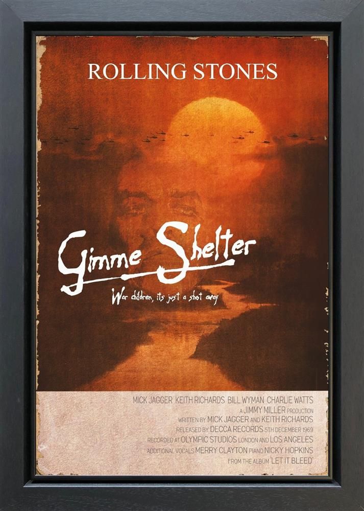 Linda Charles - 'Gimme Shelter - ReMovied' - Framed Original Artwork