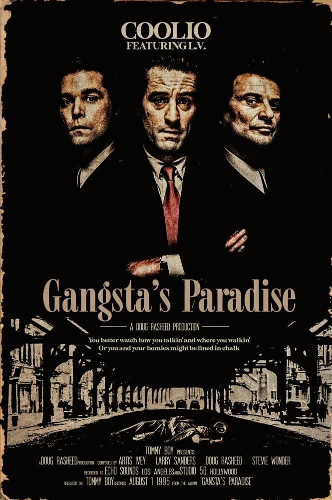 Linda Charles - 'Gangsta's Paradise - ReMovied' - Framed Original Artwork