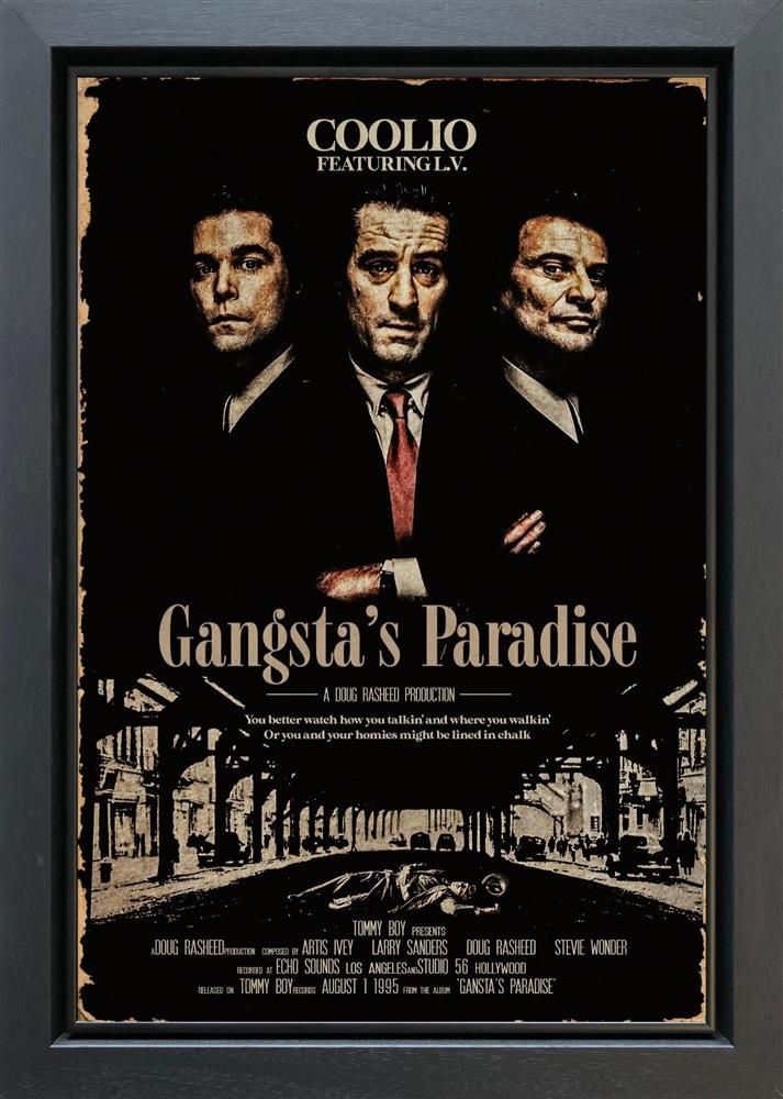 Linda Charles - 'Gangsta's Paradise - ReMovied' - Framed Original Artwork