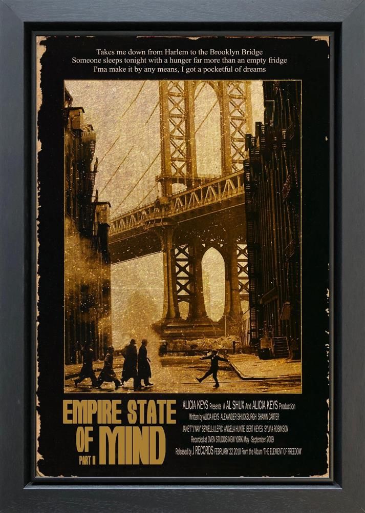 Linda Charles - 'Empire State Of Mind - ReMovied' - Framed Original Artwork