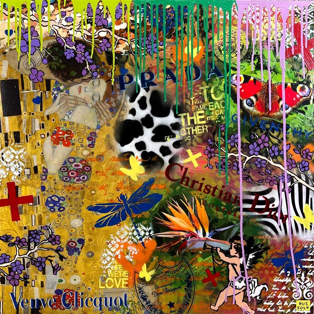 Hue Folk - 'Jungle Fusion' - Framed Original Art