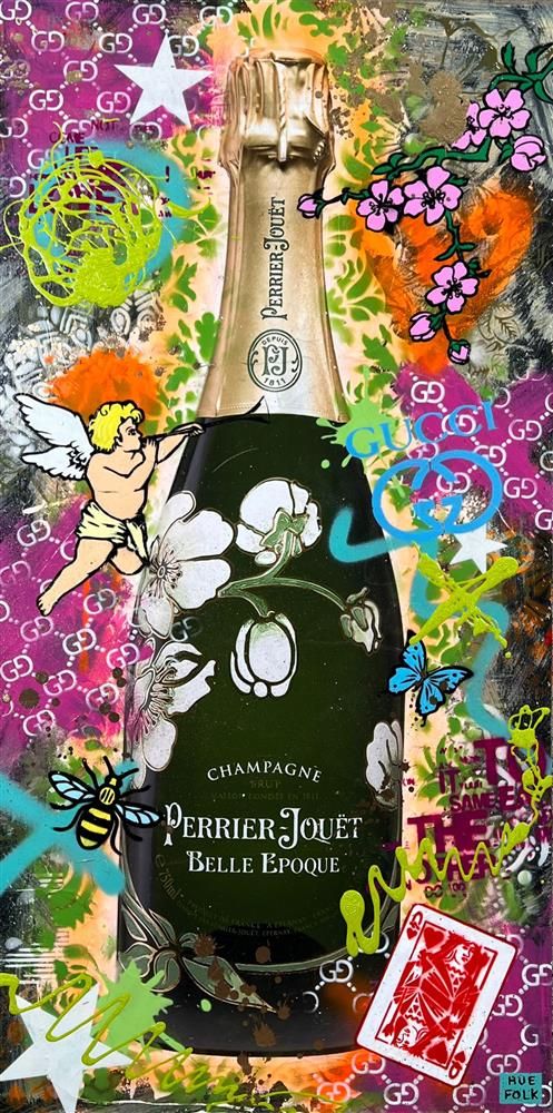 Hue Folk - 'Perrier Jouet' - Framed Original Art
